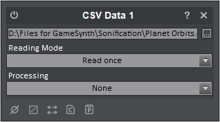 CSV data module